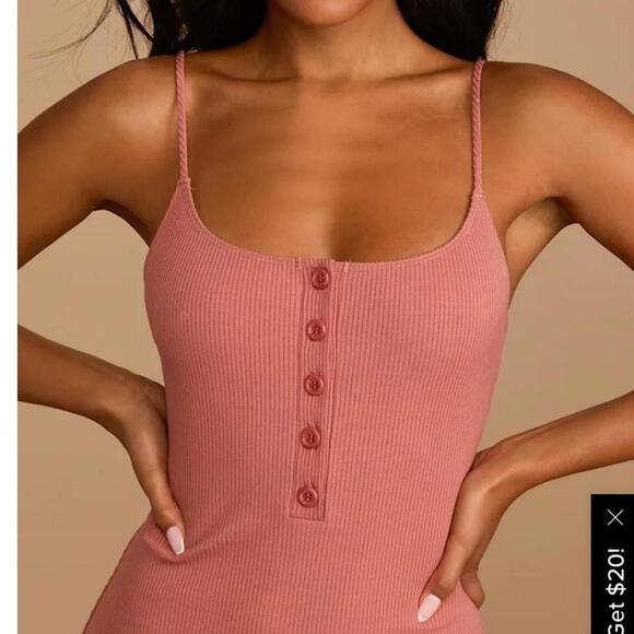 Fashionably Favored Dusty Rose Ribbed Bodycon Mini Dress. size large - Picture 3 of 8